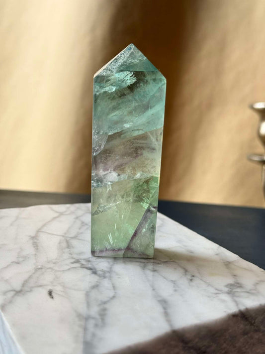 Rainbow Fluorite Tower (102 g)