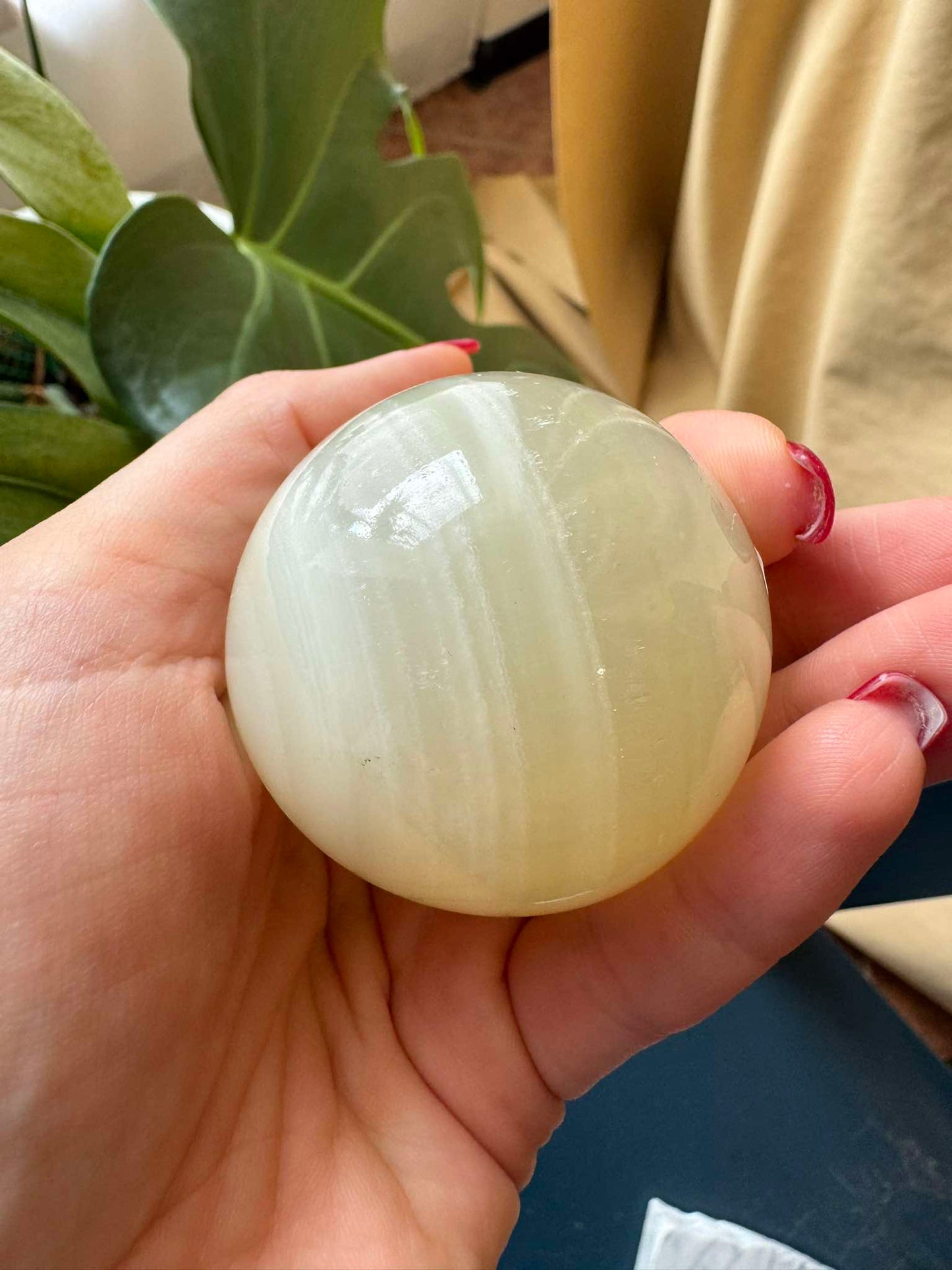 Yellow Calcite Sphere (341 g)