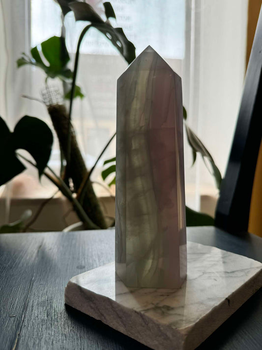 Rainbow Fluorite Tower ( 1177 g)