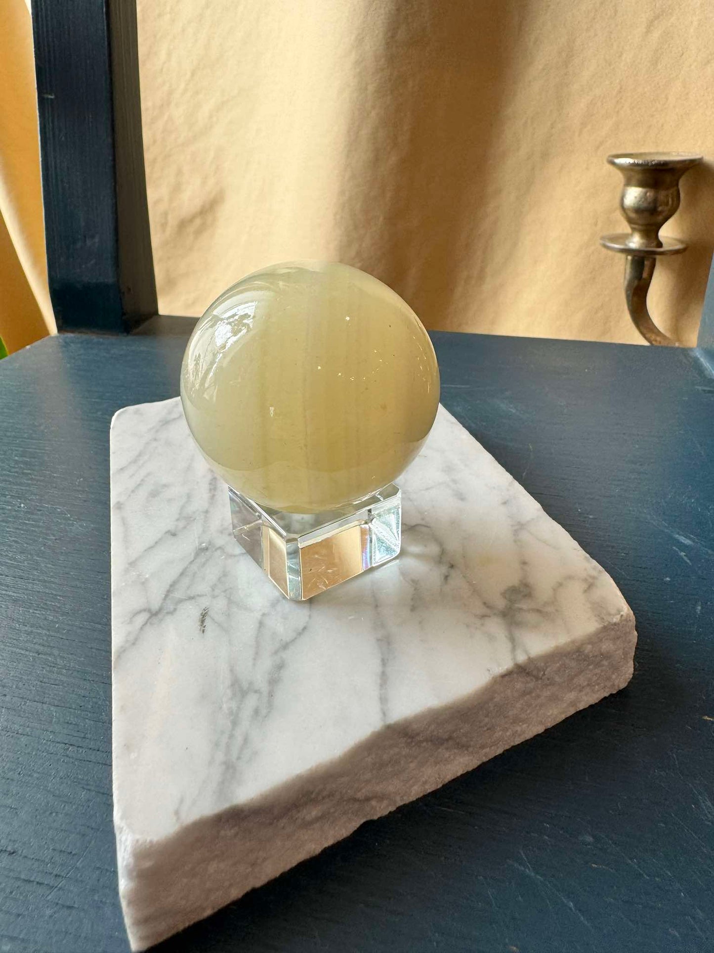 Yellow Calcite Sphere (341 g)