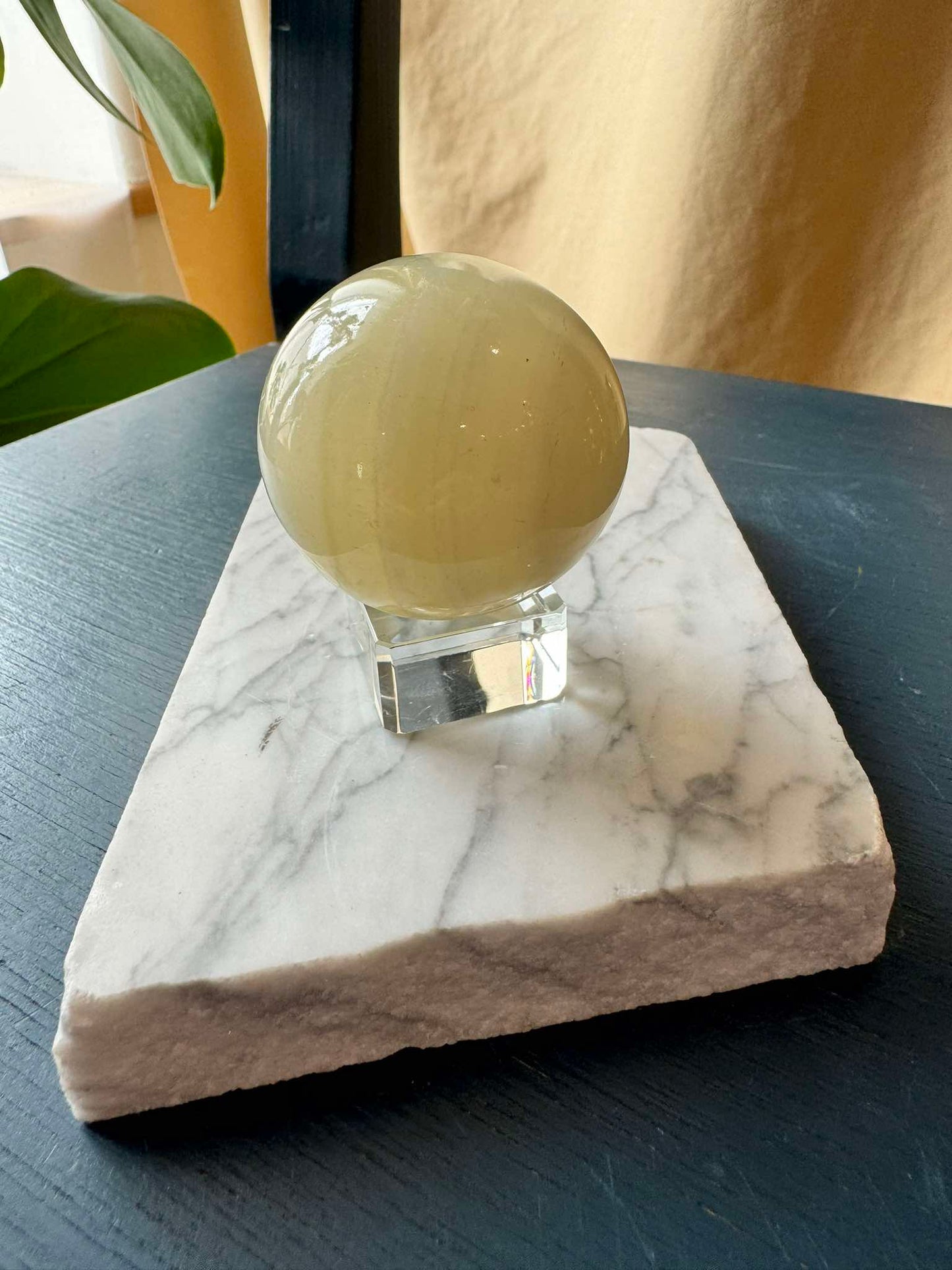 Yellow Calcite Sphere (341 g)