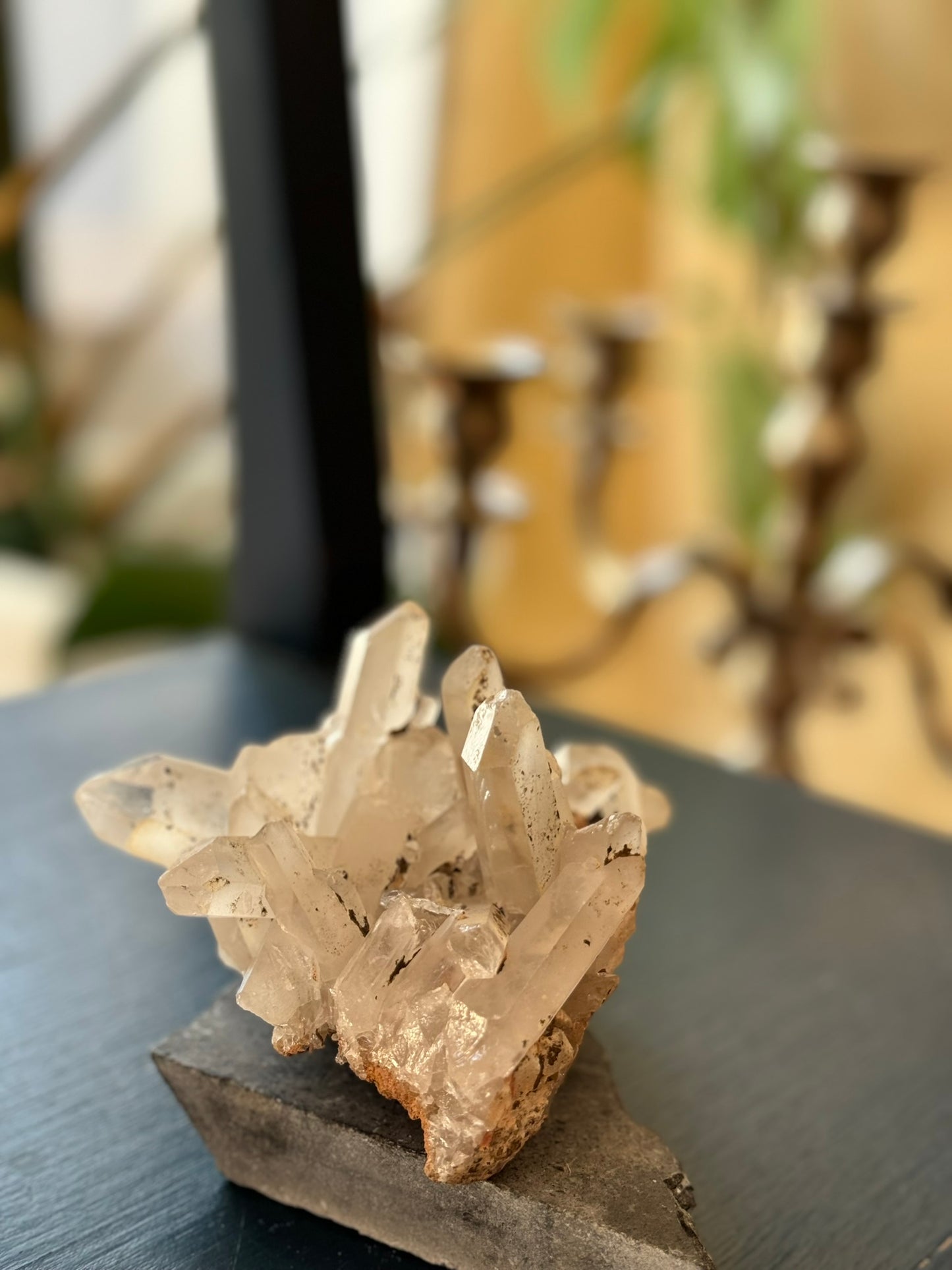 Lemurian quartz cluster (397 g)