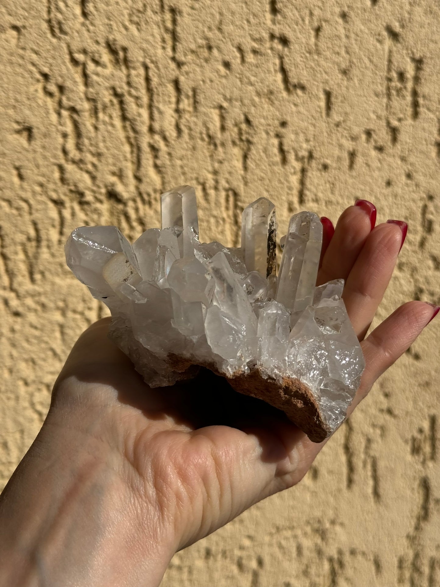 Lemurian quartz cluster (397 g)