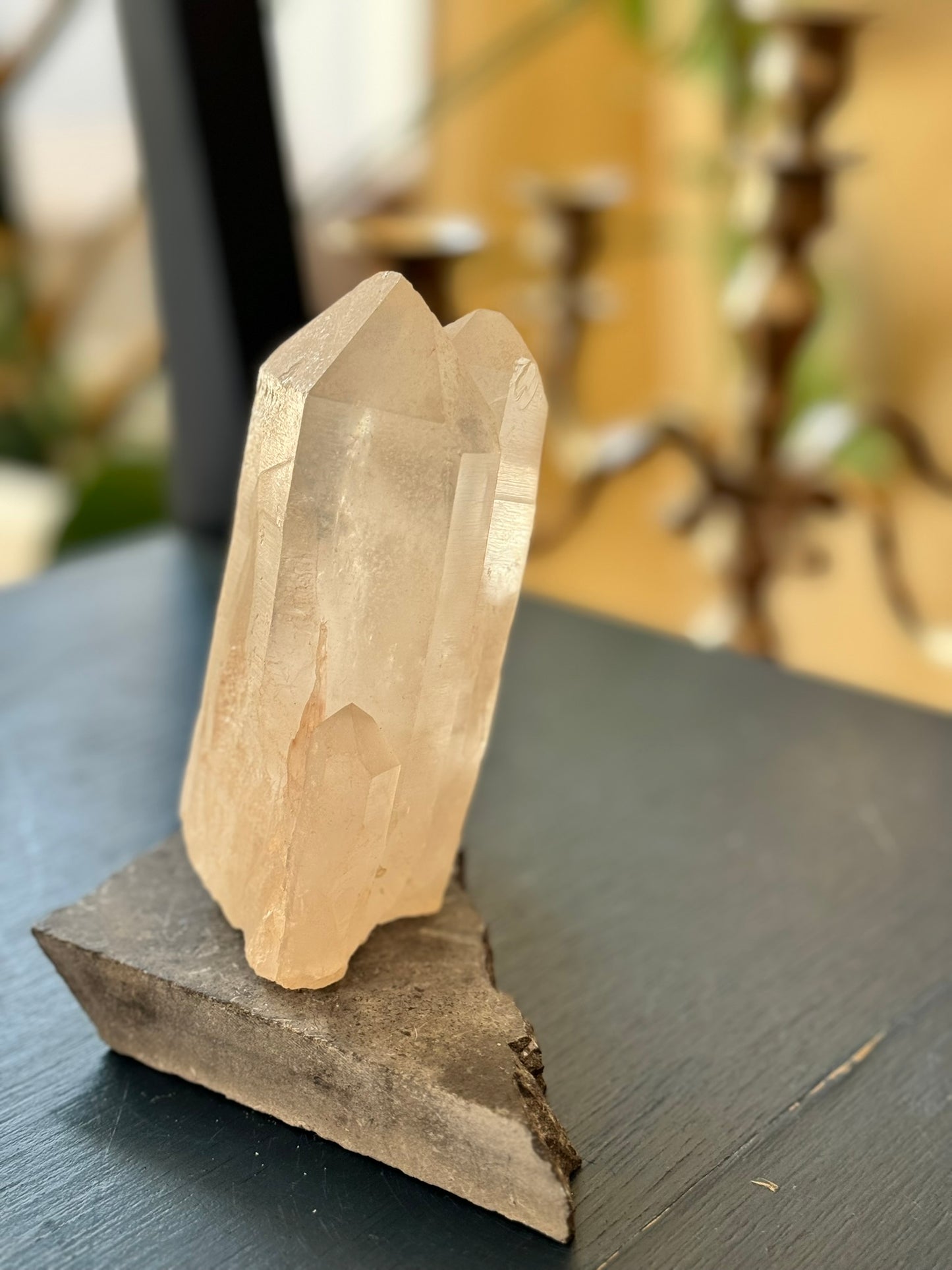 Lemurian quartz cluster (462 g)