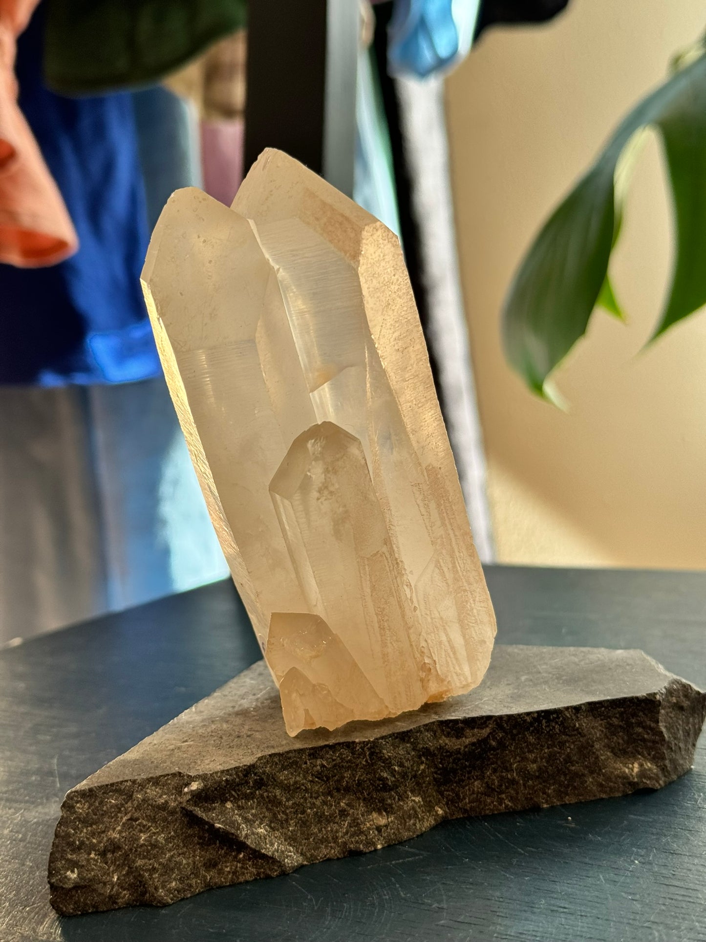 Lemurian quartz cluster (462 g)