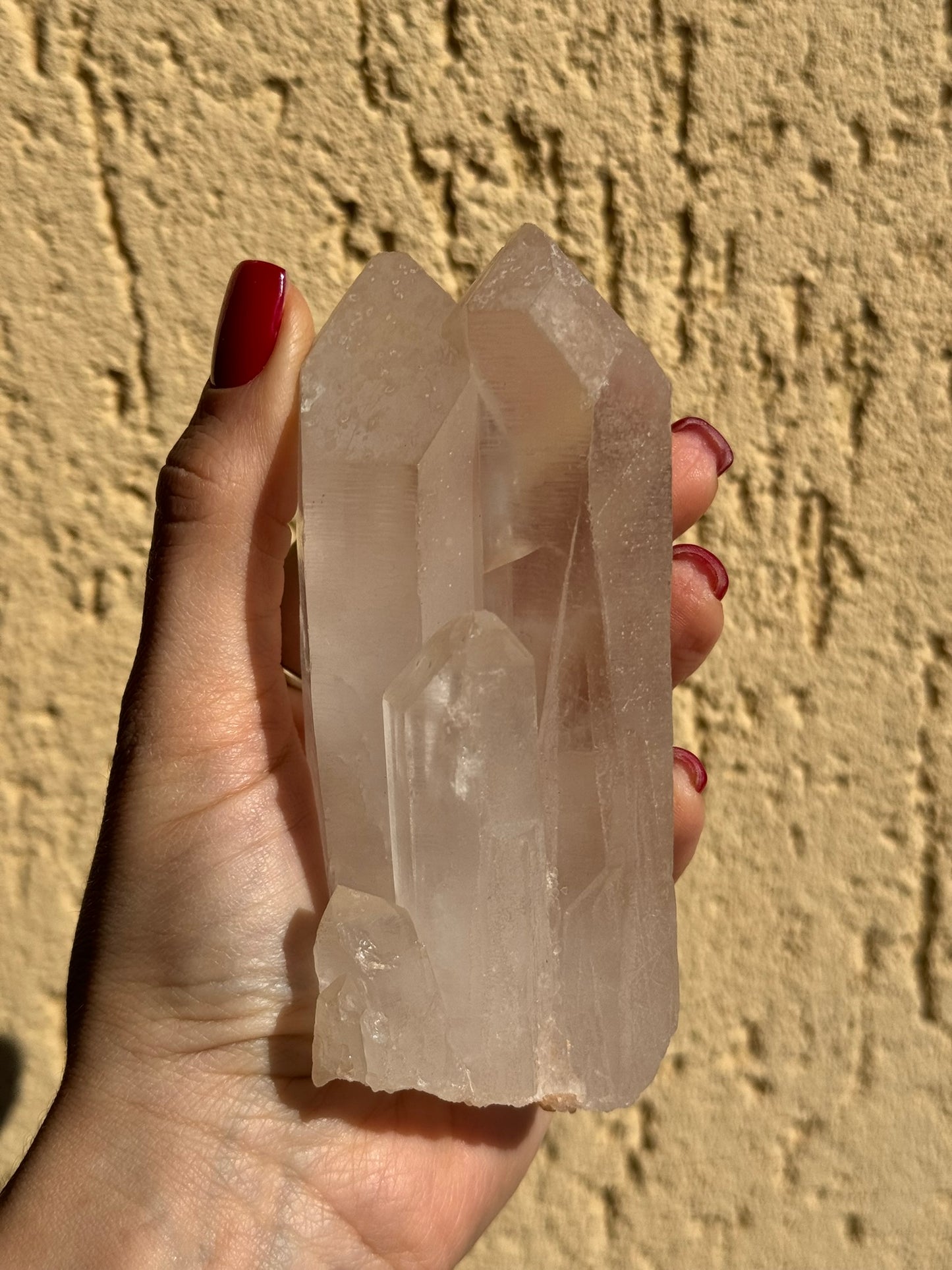 Lemurian quartz cluster (462 g)