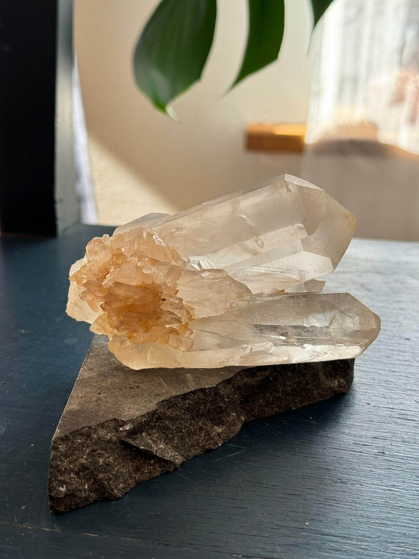 Lemurian quartz cluster (367 g)