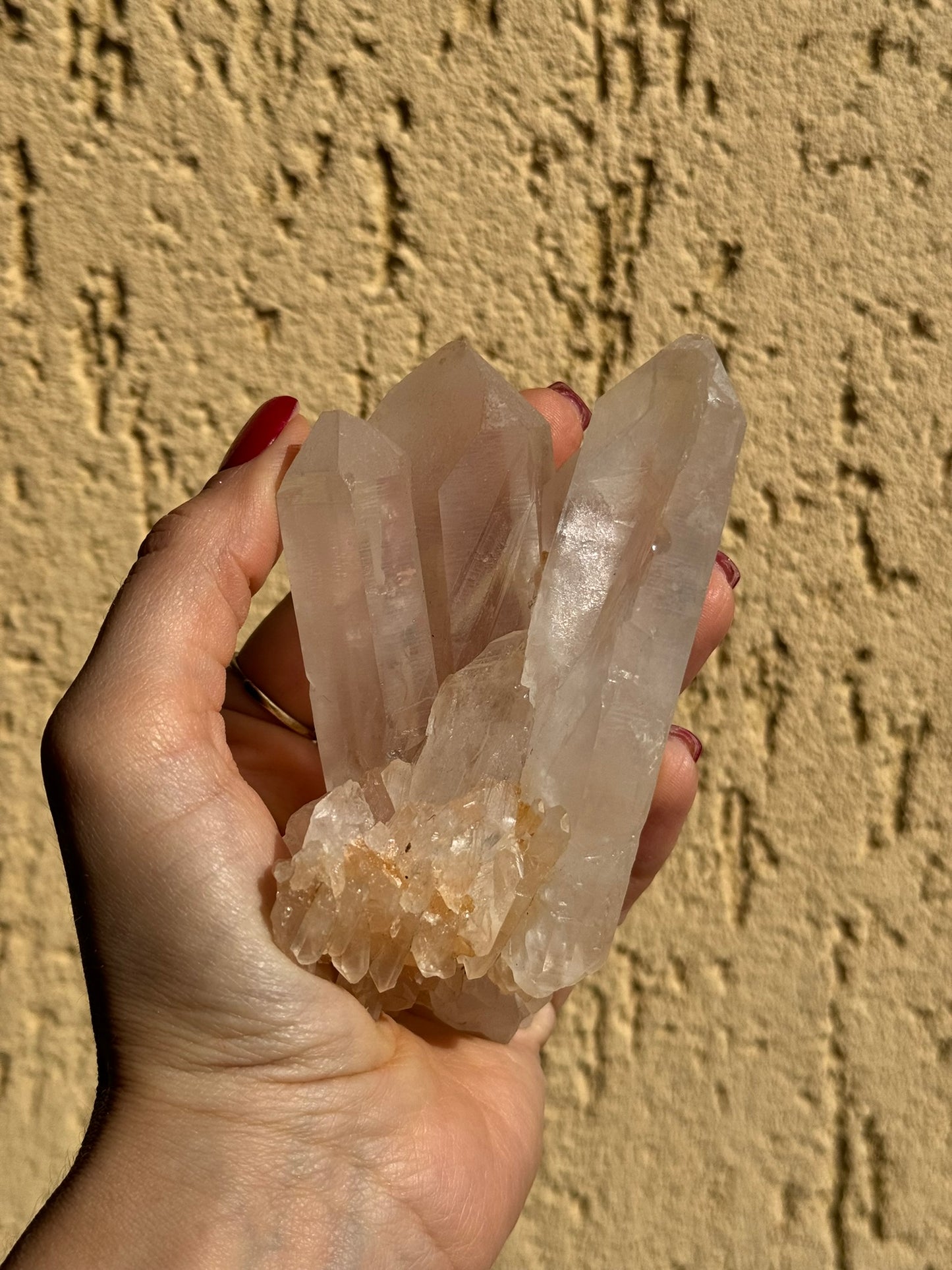 Lemurian quartz cluster (367 g)