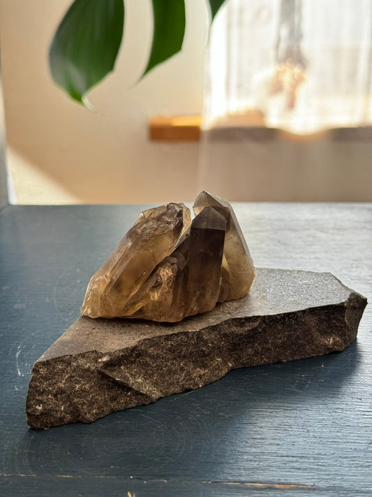 Smoky Quartz cluster ( 163 g)